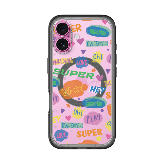 スリムプロテクションプレミアムケース with MagSafe［ オリジナル - カラフルモジ ］