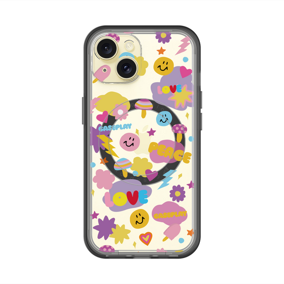 スリムプロテクションプレミアムケース with MagSafe［ オリジナル - LOVE & PEACE ］