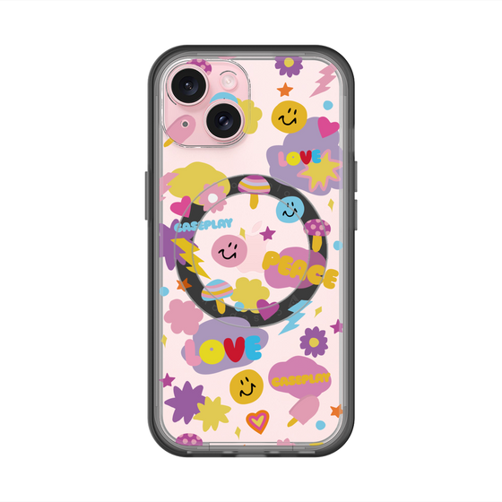 スリムプロテクションプレミアムケース with MagSafe［ オリジナル - LOVE & PEACE ］