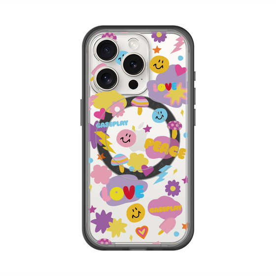 スリムプロテクションプレミアムケース with MagSafe［ オリジナル - LOVE & PEACE ］