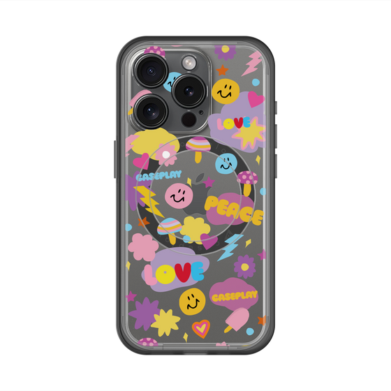 スリムプロテクションプレミアムケース with MagSafe［ オリジナル - LOVE & PEACE ］