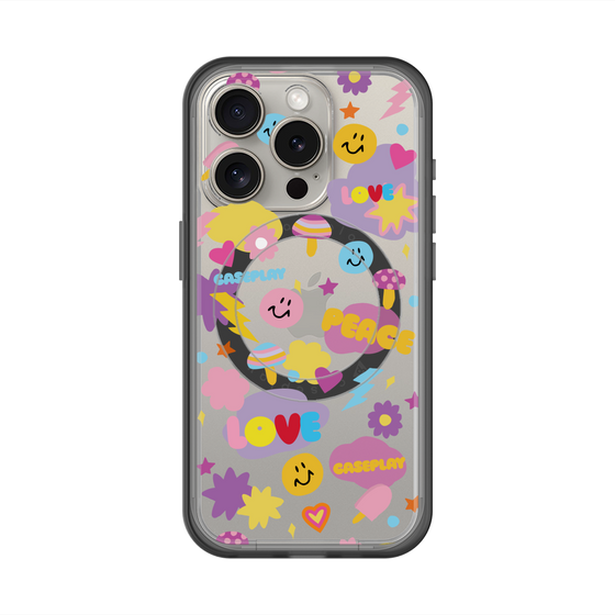 スリムプロテクションプレミアムケース with MagSafe［ オリジナル - LOVE & PEACE ］