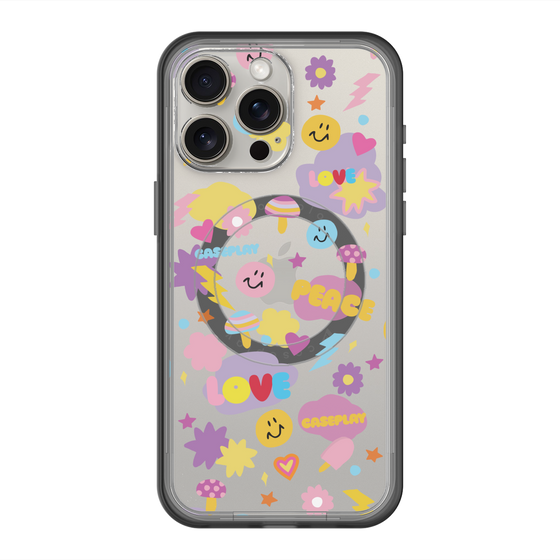 スリムプロテクションプレミアムケース with MagSafe［ オリジナル - LOVE & PEACE ］