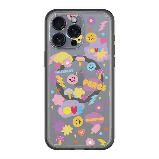 スリムプロテクションプレミアムケース with MagSafe［ オリジナル - LOVE & PEACE ］