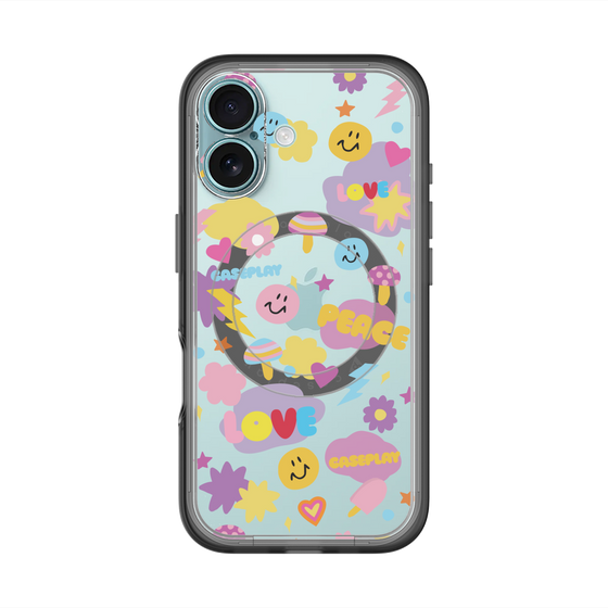 スリムプロテクションプレミアムケース with MagSafe［ オリジナル - LOVE & PEACE ］