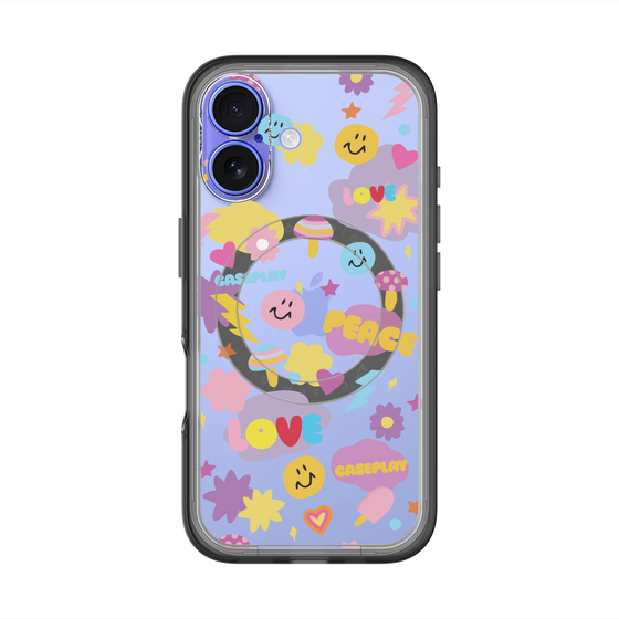 スリムプロテクションプレミアムケース with MagSafe［ オリジナル - LOVE & PEACE ］