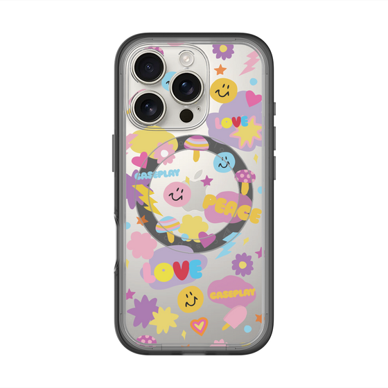 スリムプロテクションプレミアムケース with MagSafe［ オリジナル - LOVE & PEACE ］