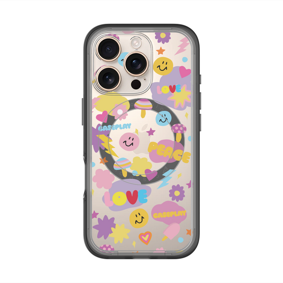 スリムプロテクションプレミアムケース with MagSafe［ オリジナル - LOVE & PEACE ］