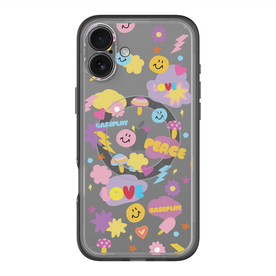 スリムプロテクションプレミアムケース with MagSafe［ オリジナル - LOVE & PEACE ］