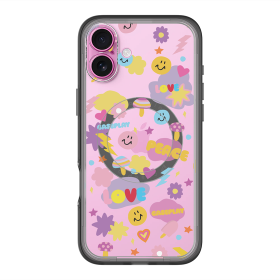 スリムプロテクションプレミアムケース with MagSafe［ オリジナル - LOVE & PEACE ］