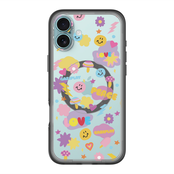 スリムプロテクションプレミアムケース with MagSafe［ オリジナル - LOVE & PEACE ］