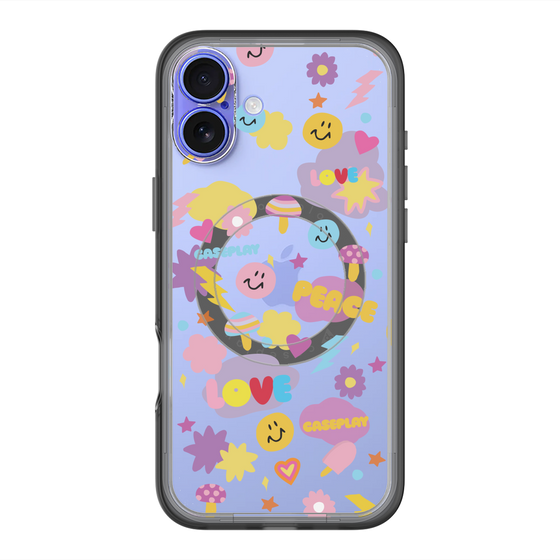 スリムプロテクションプレミアムケース with MagSafe［ オリジナル - LOVE & PEACE ］