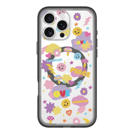 スリムプロテクションプレミアムケース with MagSafe［ オリジナル - LOVE & PEACE ］