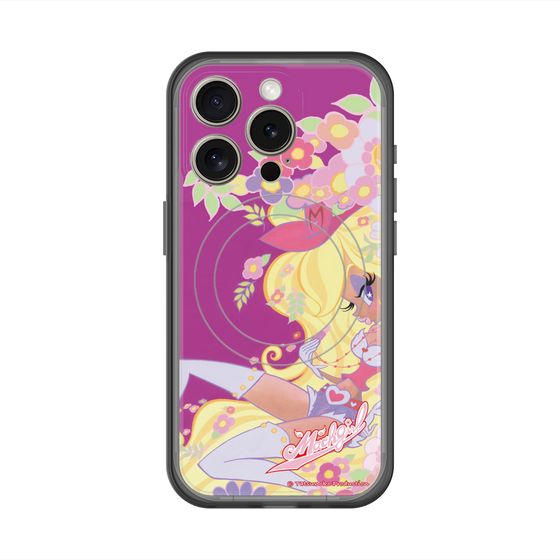 スリムプロテクションプレミアムケース with MagSafe［ マッハガール - 花とリップ ］