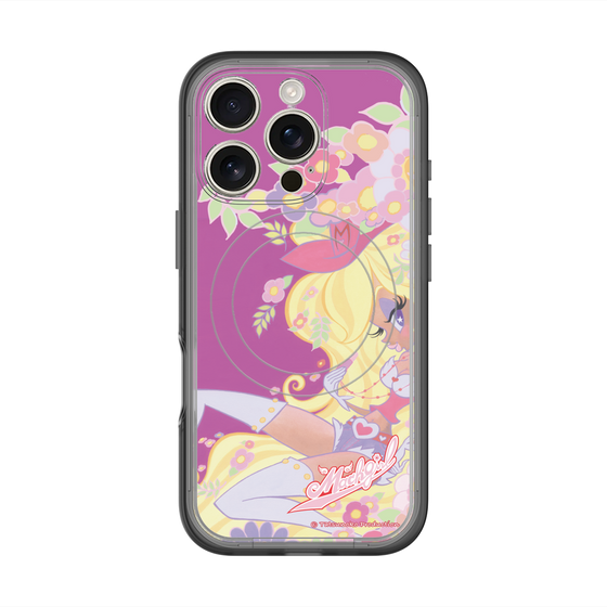 スリムプロテクションプレミアムケース with MagSafe［ マッハガール - 花とリップ ］