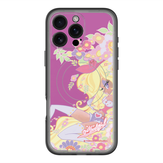 スリムプロテクションプレミアムケース with MagSafe［ マッハガール - 花とリップ ］