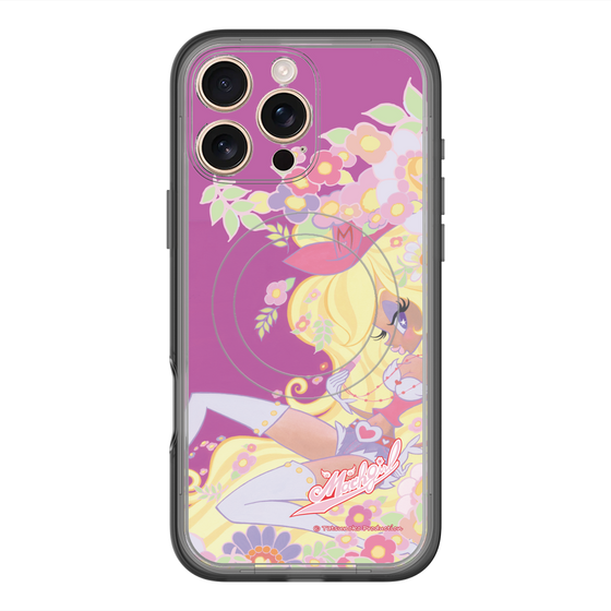 スリムプロテクションプレミアムケース with MagSafe［ マッハガール - 花とリップ ］