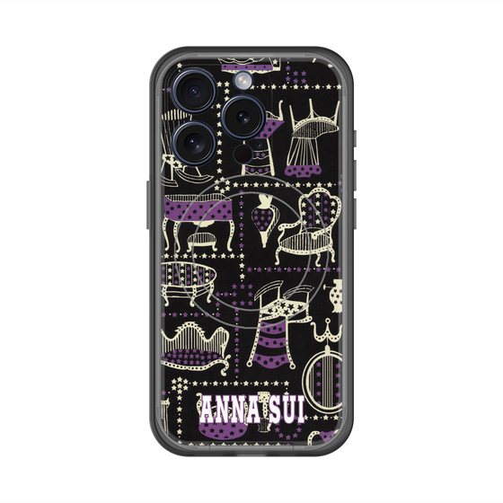 スリムプロテクションプレミアムケース with MagSafe［ ANNA SUI - チェア ］