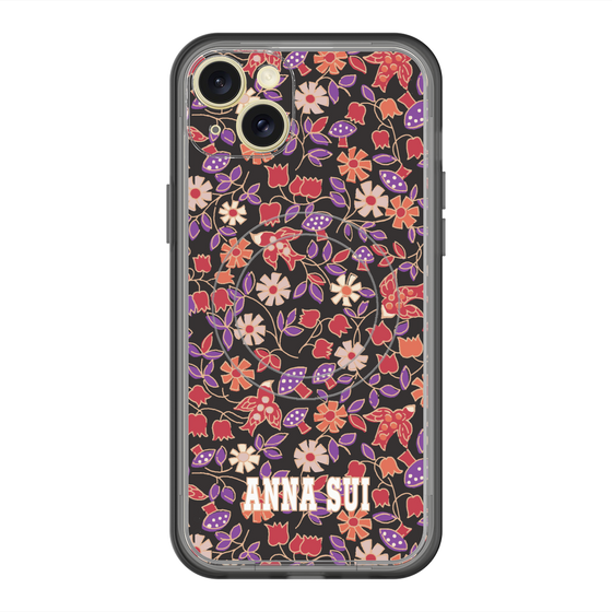スリムプロテクションプレミアムケース with MagSafe［ ANNA SUI - ワイルドフラワー ］