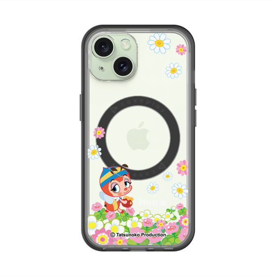 スリムプロテクションプレミアムケース with MagSafe［ 昆虫物語 みなしごハッチ - 花 ］
