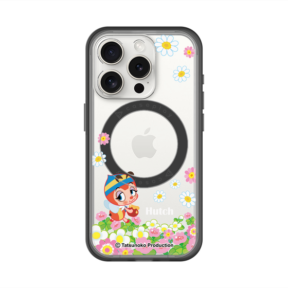 スリムプロテクションプレミアムケース with MagSafe［ 昆虫物語 みなしごハッチ - 花 ］