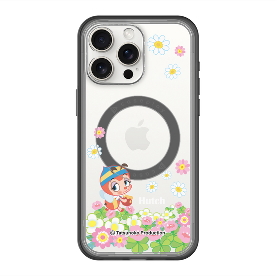スリムプロテクションプレミアムケース with MagSafe［ 昆虫物語 みなしごハッチ - 花 ］