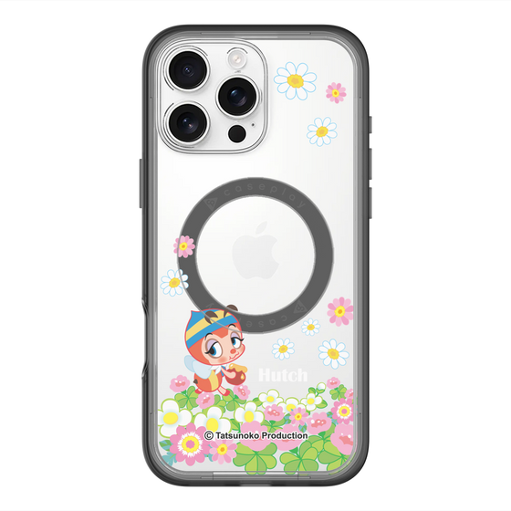スリムプロテクションプレミアムケース with MagSafe［ 昆虫物語 みなしごハッチ - 花 ］