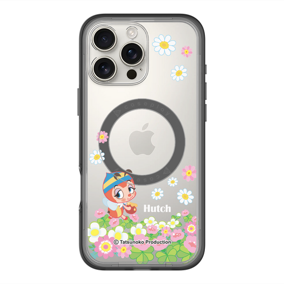 スリムプロテクションプレミアムケース with MagSafe［ 昆虫物語 みなしごハッチ - 花 ］