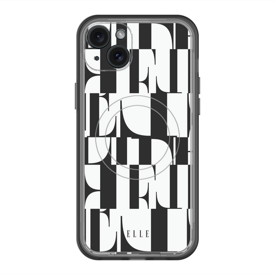 スリムプロテクションプレミアムケース with MagSafe［ ELLE - カットロゴ ］