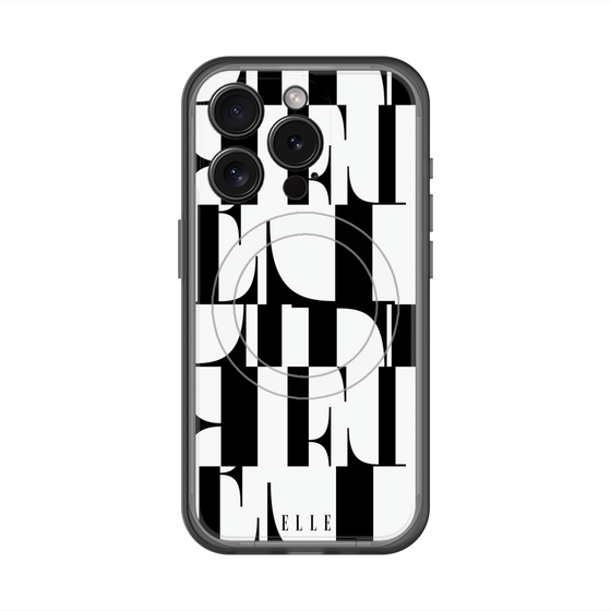 スリムプロテクションプレミアムケース with MagSafe［ ELLE - カットロゴ ］