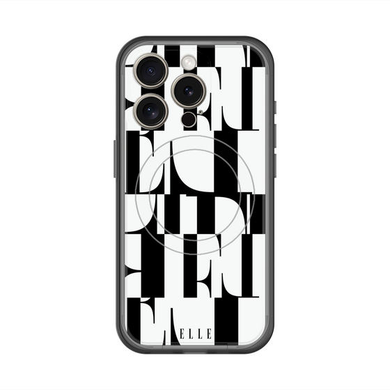 スリムプロテクションプレミアムケース with MagSafe［ ELLE - カットロゴ ］