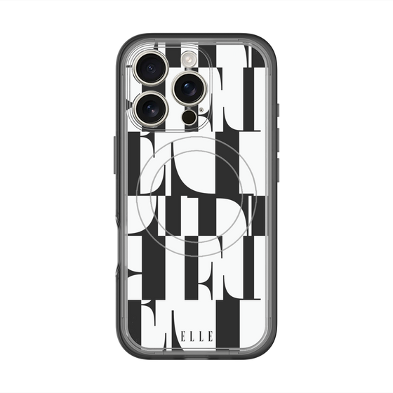 スリムプロテクションプレミアムケース with MagSafe［ ELLE - カットロゴ ］