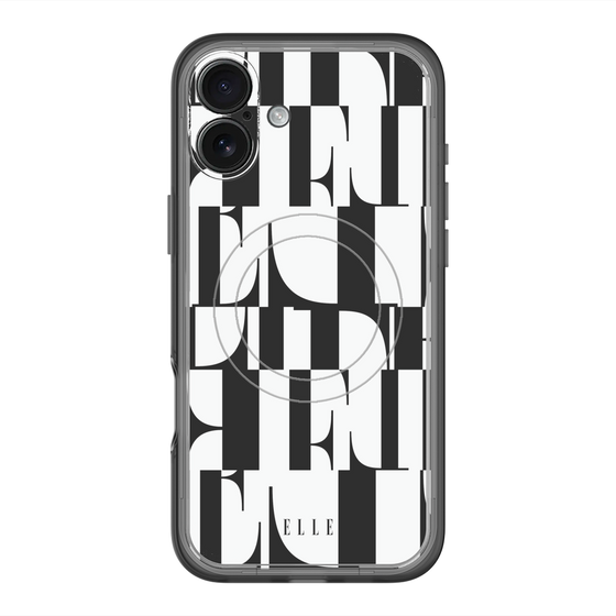 スリムプロテクションプレミアムケース with MagSafe［ ELLE - カットロゴ ］
