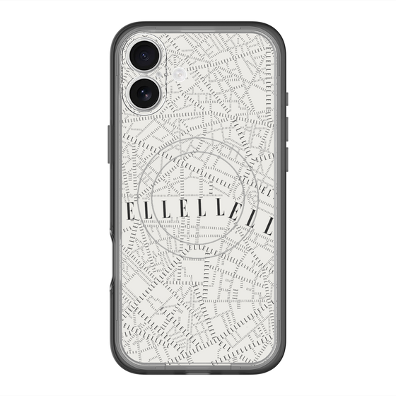 スリムプロテクションプレミアムケース with MagSafe［ ELLE - マップ ］