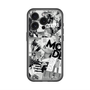 スリムプロテクションプレミアムケース with MagSafe［ ELLE - マガジン- モノクロ ］