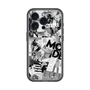スリムプロテクションプレミアムケース with MagSafe［ ELLE - マガジン- モノクロ ］