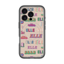 スリムプロテクションプレミアムケース with MagSafe［ ELLE - ミックスロゴ ］