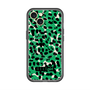 スリムプロテクションプレミアムケース with MagSafe［ ELLEgirl - レオパード - Green ］