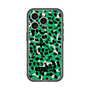 スリムプロテクションプレミアムケース with MagSafe［ ELLEgirl - レオパード - Green ］
