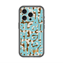 スリムプロテクションプレミアムケース with MagSafe［ ELLEgirl - ミックスロゴ - Pale blue ］