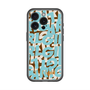 スリムプロテクションプレミアムケース with MagSafe［ ELLEgirl - ミックスロゴ - Pale blue ］