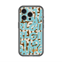 スリムプロテクションプレミアムケース with MagSafe［ ELLEgirl - ミックスロゴ - Pale blue ］