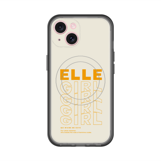 スリムプロテクションプレミアムケース with MagSafe［ ELLEgirl - ロゴ ］