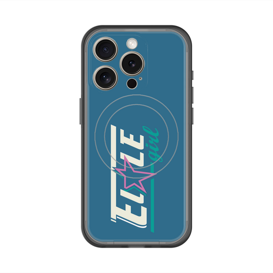 スリムプロテクションプレミアムケース with MagSafe［ ELLEgirl - レトロロゴ ］