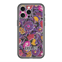 スリムプロテクションプレミアムケース with MagSafe［ ANNA SUI - ガーデンフワラー - マゼンタ ］