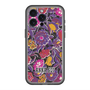 スリムプロテクションプレミアムケース with MagSafe［ ANNA SUI - ガーデンフワラー - マゼンタ ］