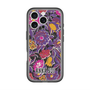 スリムプロテクションプレミアムケース with MagSafe［ ANNA SUI - ガーデンフワラー - マゼンタ ］