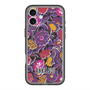 スリムプロテクションプレミアムケース with MagSafe［ ANNA SUI - ガーデンフワラー - マゼンタ ］