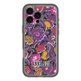 スリムプロテクションプレミアムケース with MagSafe［ ANNA SUI - ガーデンフワラー - マゼンタ ］