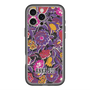 スリムプロテクションプレミアムケース with MagSafe［ ANNA SUI - ガーデンフワラー - マゼンタ ］